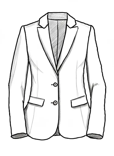 Single-Breasted Two-Button Suit